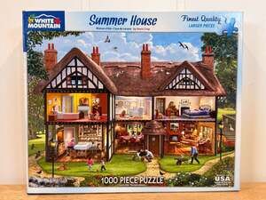 Summer House White Mountain 1000 Piece Jigsaw Puzzle by Steve Crisp